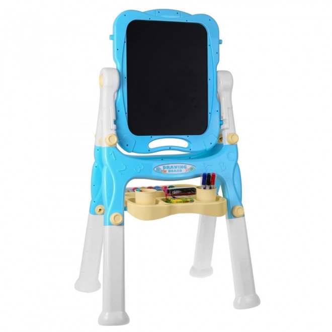 Large Double-Sided Children's Easel Blue