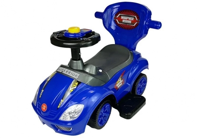 Mega Car 3v1 Push Ride Blue