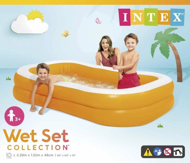 Family Inflatable Pool 229x147x46cm