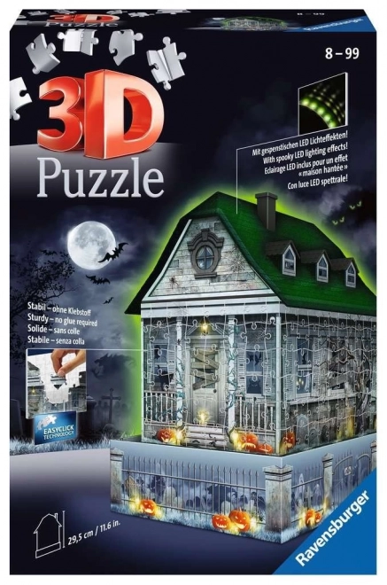 Ravensburger 3D Haunted House Puzzle Glows in the Dark