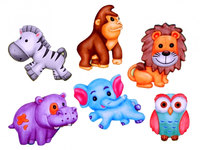 Safari Animal Fridge Magnet Set