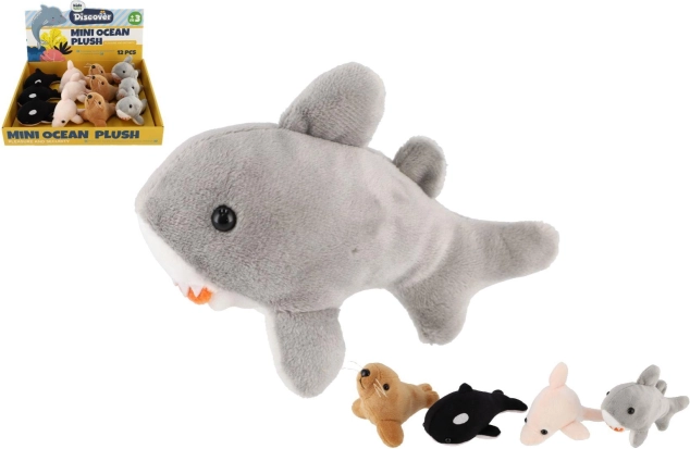 plišaste morske živalice 10–12 cm, set 12 kos