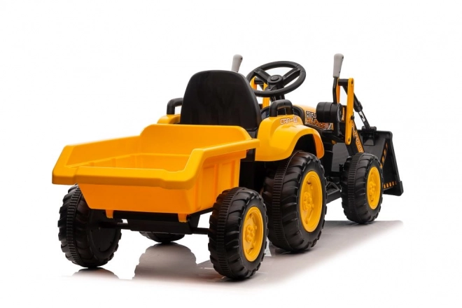 Elektrischer Traktor mit Schaufel Gelb