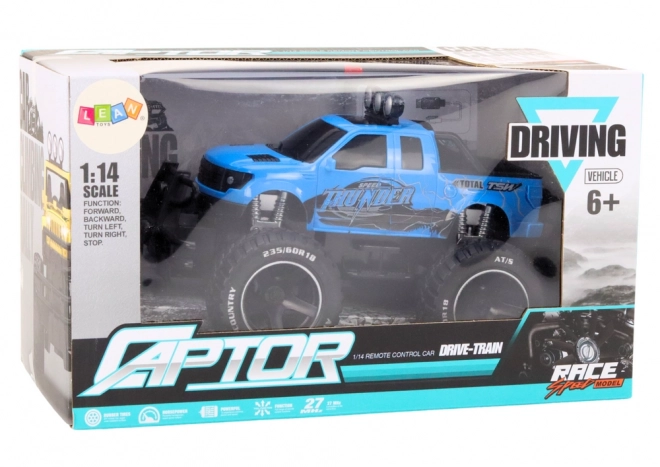 Remote Control Off-Road Car Blue with Rubber Wheels