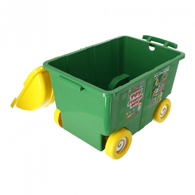 Pilsan Toy Storage Container on Wheels - Green