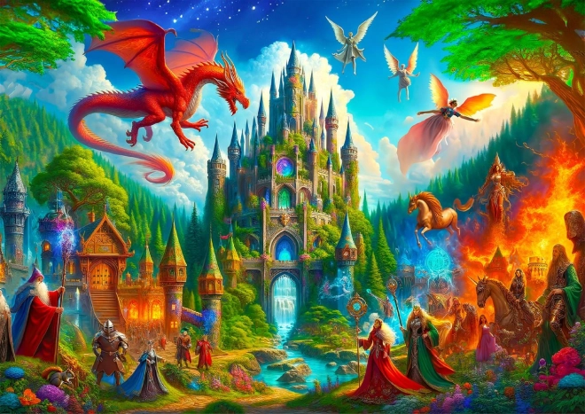 Wooden Fantasy Castle Puzzle