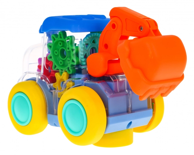 Interactive Colorful Excavator with Drive for Kids 3+