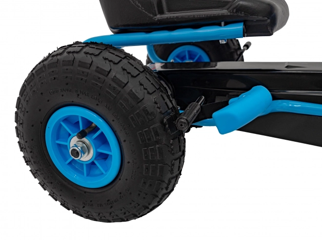 Pedal Go-Kart with Air Wheels for Kids in Blue