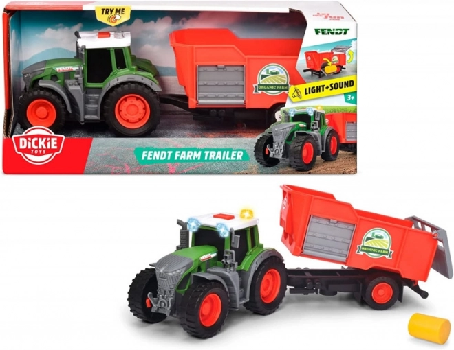 Farm Tractor with Trailer 26 cm