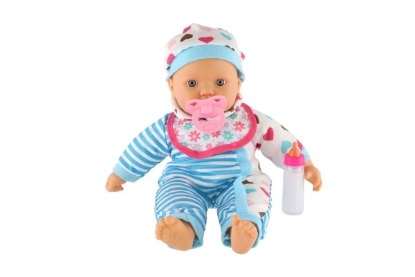 Cute Baby Doll with Cradle and Accessories