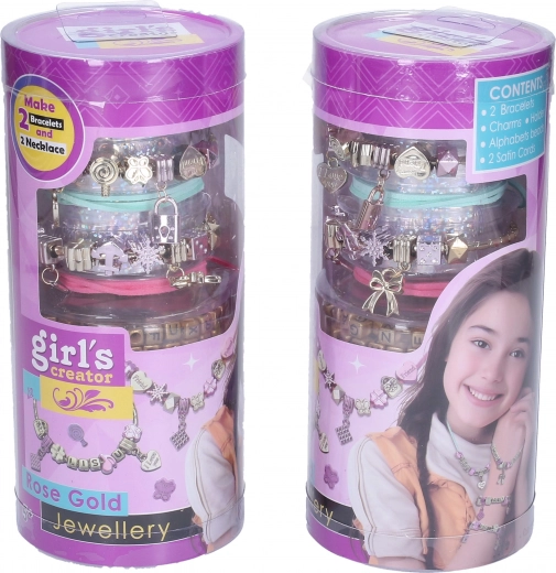 Růžově zlaté přívěsky a písmenka