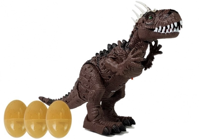 Brown Battery-Operated Dinosaur with Sound and Projector