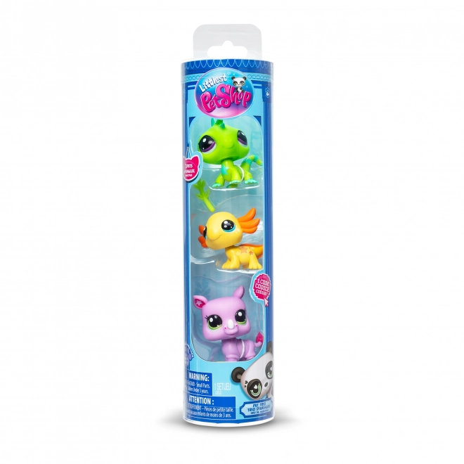 Littlest Pet Shop Three Figurines with Accessories