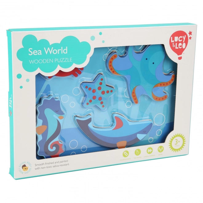 Wooden Sea Creatures Puzzle