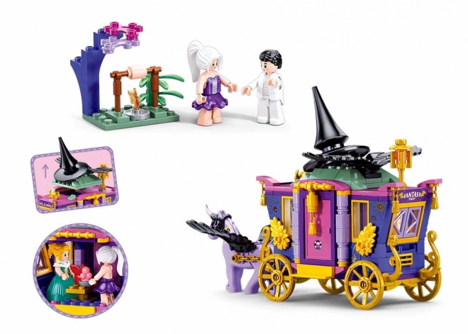 Sluban Girls Dream Magical Unicorn Carriage