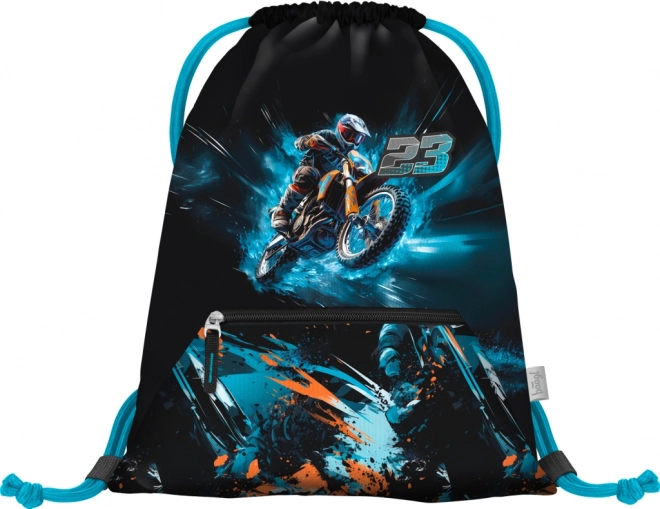 Baagl bag with pocket Motorcycle design