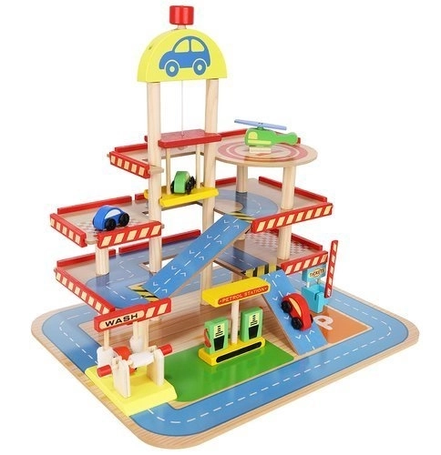 Wooden Parking Garage for Kids