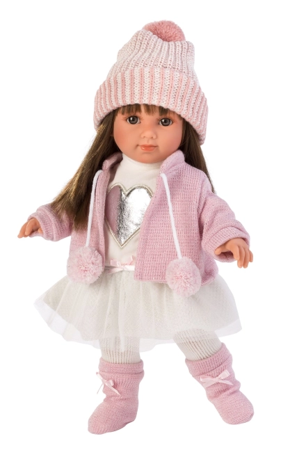 Realistic 35 cm Doll with Soft Cloth Body