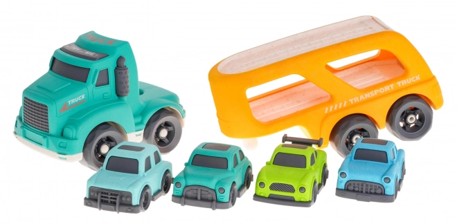 Interactive BIOplastic Tow Truck and Cars for Kids