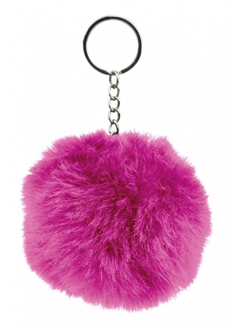 Pink Pom Pom Keychain by BAAGL