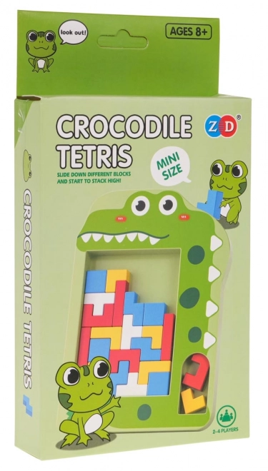 Logical Game Tetris Crocodile