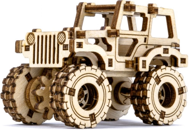 Wooden City 3D Puzzle Superfast Monster Truck