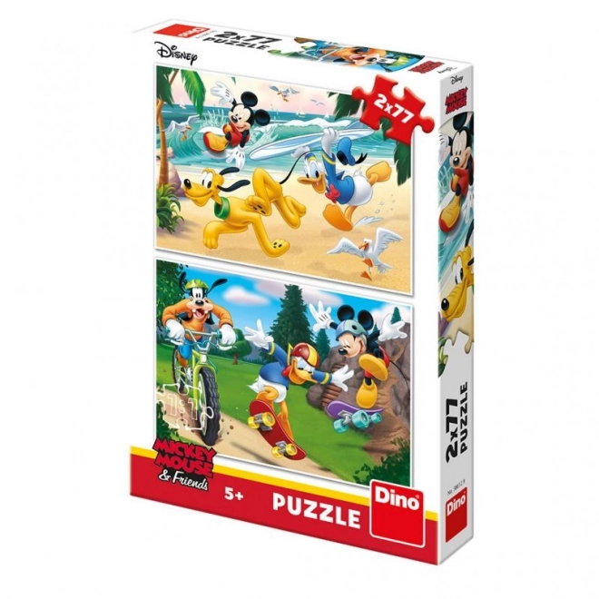 Dino mickey sports puzzle set