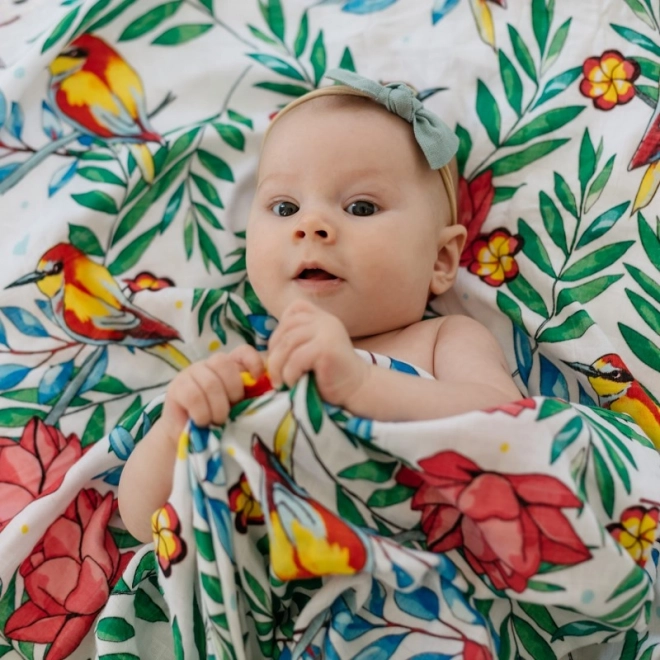 Tommy Lise Bamboo Muslin Blanket Blooming Day