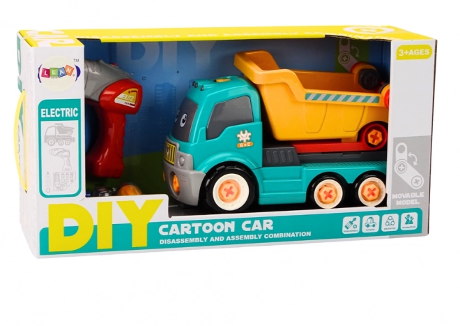 Cartoon DIY Dump Truck Turquoise