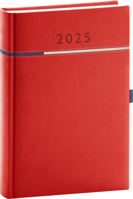 Notique Daily Diary Tomy 2025 Red and Blue