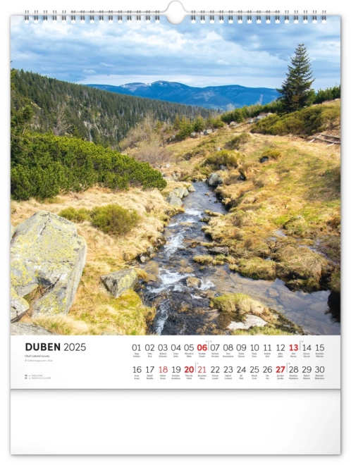 Wall Calendar Krkonoše 2025