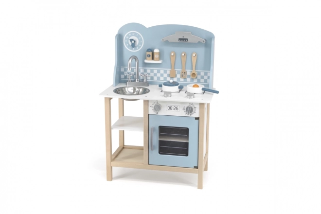 Wooden Kitchen Playset Blue