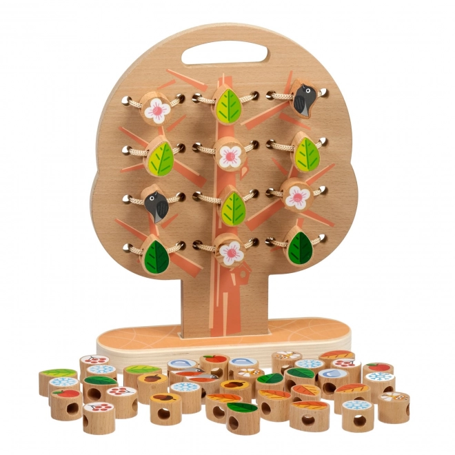 Lucy & Leo Wooden Lacing and Threading Set - Tree