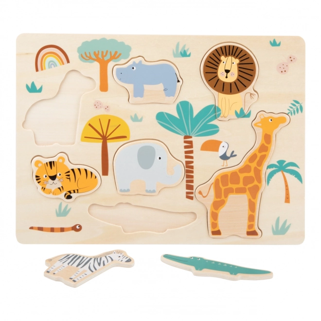 Small Foot Wooden Safari Puzzle