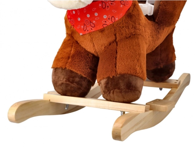 Brown Rocking Horse with Seat