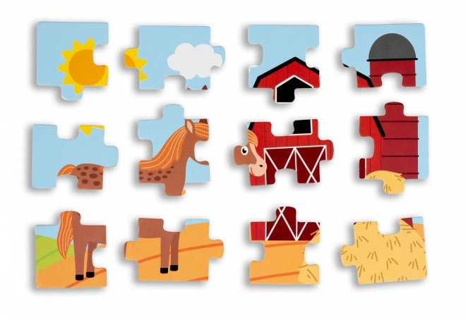 Wooden Puzzle - Life in the Countryside