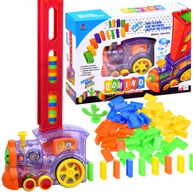 Automatic Domino Train Set for Kids