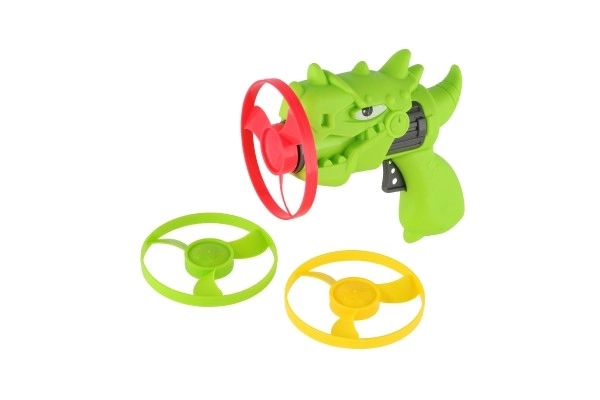 Launchable Disc with Dinosaur Launcher