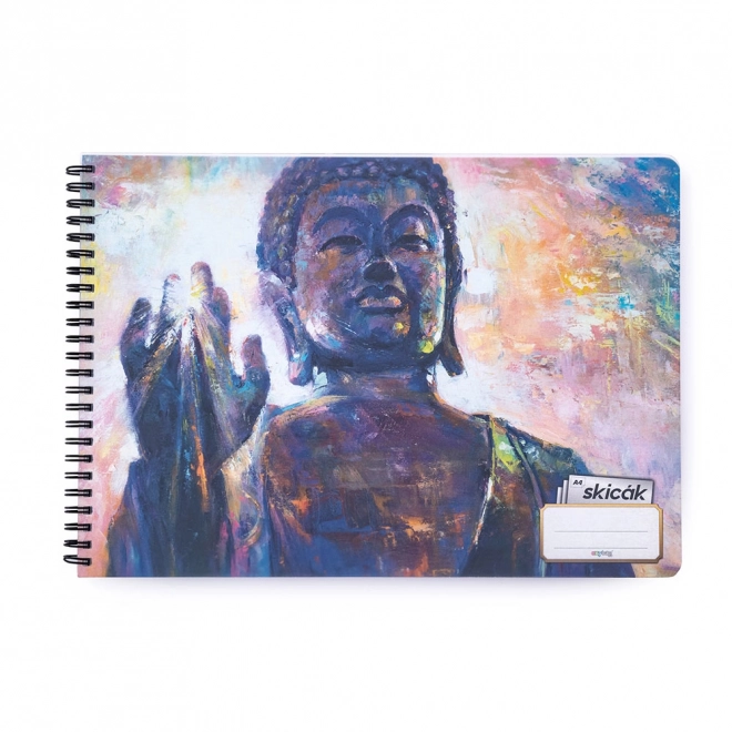 Sketchbook A4 with Buddha Design