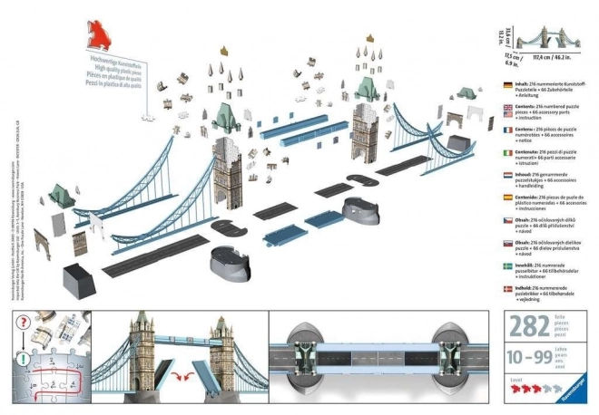 3D Puzzle Tower Bridge London by Ravensburger