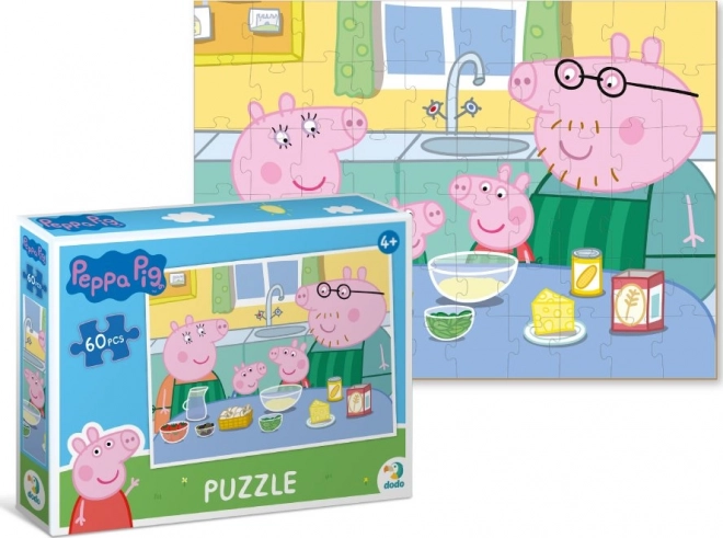 Dodo Puzzle Peppa Pig Cooking Together 60 Pieces