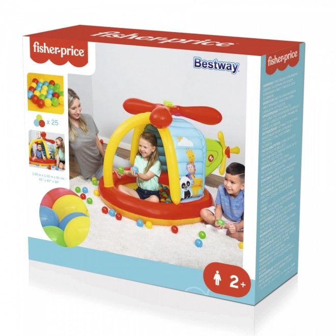 Inflatable Helicopter Playpen with Balls by Fisher-Price Bestway