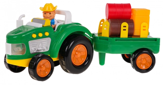 Farm Tractor Set with Farmer and Accessories