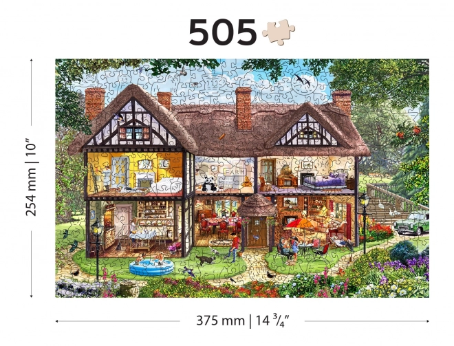 Wooden Puzzle Summer House 2-in-1 505 Pieces