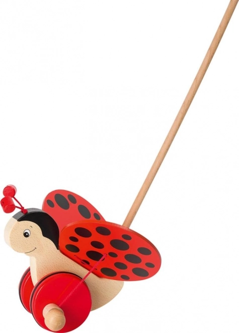 Wooden Ladybug Push Toy