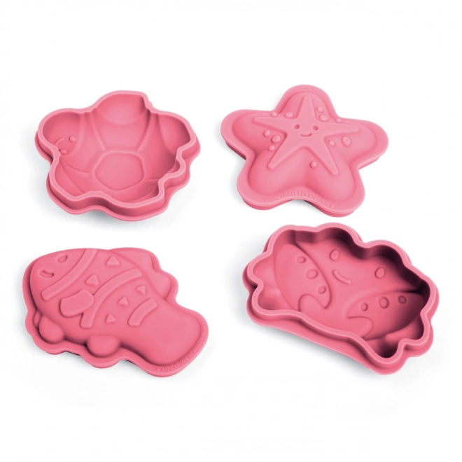 Bigjigs Toys Pink Coral Silicone Sand Molds