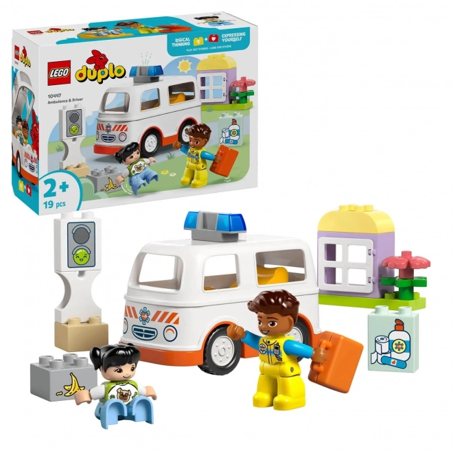 Lego Duplo Town Ambulance with Driver Playset