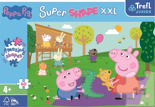 Peppa Pig Playtime with Brother 60 Piece XXL Puzzle