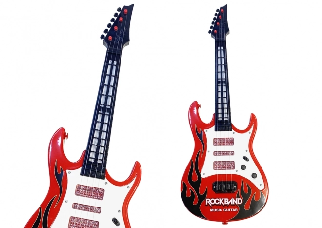 Electric Guitar with Lights and Melodies for Kids Red