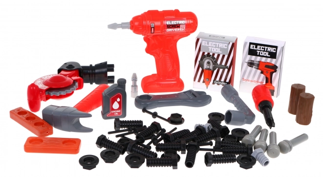 Children's Deluxe Tool Workshop Set 3+ with Carry Case and Stand